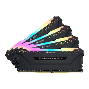 (LS) Corsair Vengeance RGB PRO 128GB (4x32GB) DDR4 3200MHz C18 1.35V 288Pin DIMM XMP 2.0 Anodized Aluminum Desktop Gaming Memory