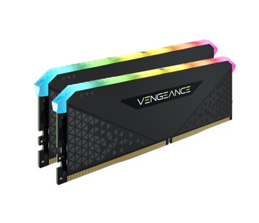 (LS) Corsair Vengeance RGB RT 32GB (2x16GB) DDR4 3200MHz C16 16-20-20-38 Black Heatspreader Desktop Gaming Memory for AMD