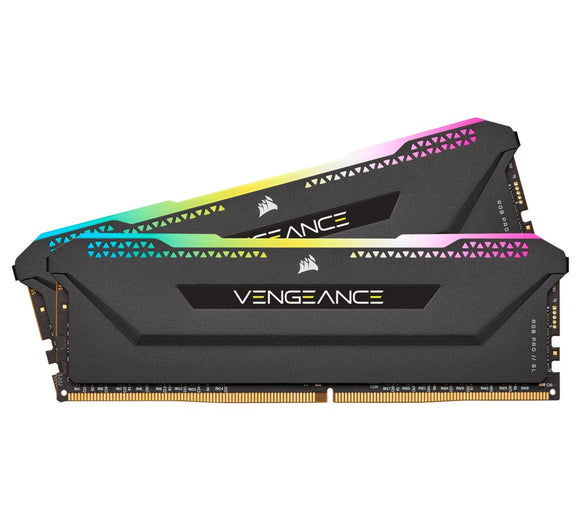 Corsair (LS) Corsair Vengeance RGB PRO SL 32GB (2x16GB) DDR4 3200Mhz C16 Black Heatspreader for AMD Desktop Gaming Memory