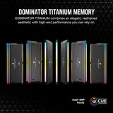 Corsair DOMINATOR® TITANIUM RGB 32GB (2x16GB) DDR5 DRAM 7000MT/s CL34 Intel XMP Memory Kit — Black