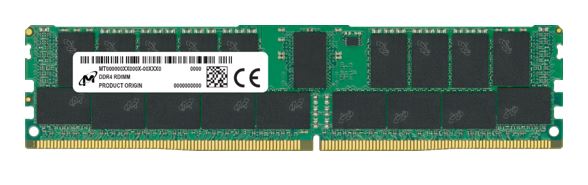 Micron 64GB (1x64GB) DDR4 RDIMM 3200MHz CL22 2Rx4 ECC Registered Server Memory 3yr wty