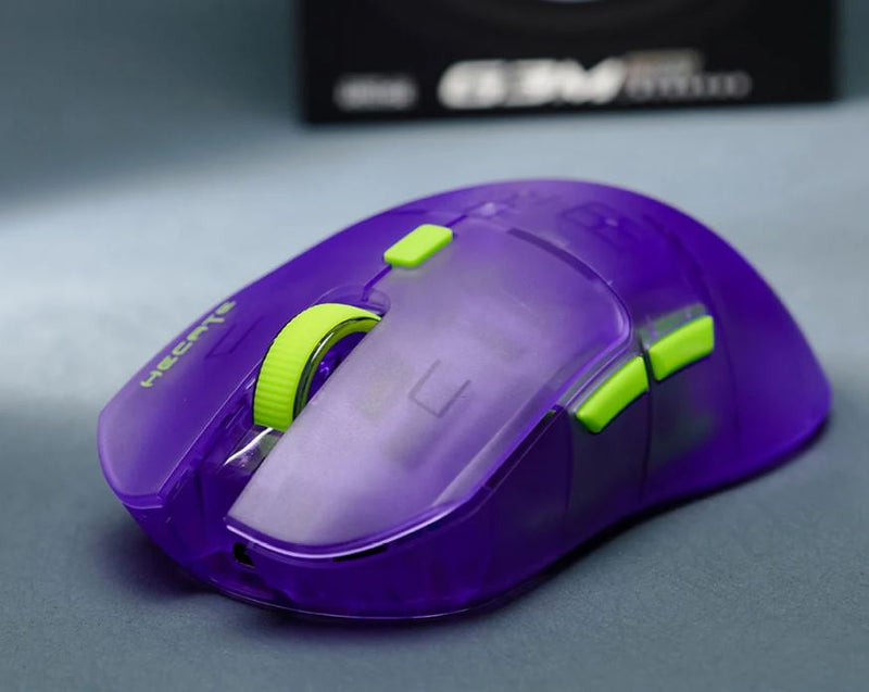 Edifier G3M Pro Tri-Mode Wireless Gaming Mouse -Transparent Purple 26000 DPI 70 hours battery lifespan Three-Way Wireless Connectivity