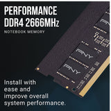 PNY 8GB (1x8GB) DDR4 SODIMM 2666Mhz CL19 Notebook Laptop Memory