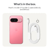 Google Pixel 9 5G 128GB - Peony (GA05841-CA),*AU STOCK*, 6.3" , OLED, 120Hz, 12GB/128GB, 50MP/10.5MP, Dual Sim + eSIM, 4700mAh, 2 Years Warranty