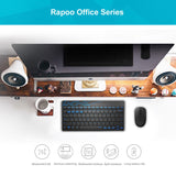 RAPOO 8000M Compact Wireless Multi-mode Bluetooth, 2.4Ghz, 3 Device Keyboard and Mouse Combo