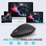 RAPOO MT550 Multi-Mode Wireless Mouse - Adjustable DPI 16000DPI, Smart Switch up to 4 devices, 12 months Battery Life, Ideal for Desktop PC, Notebook