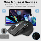 RAPOO MT750S Multi-Device Bluetooth & 2.4G Wireless Mouse - Upto DPI 3200 Rechargeable Battery - MX Master Alternative  910-005710