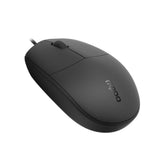 RAPOO N100 Wired USB Optical 1000DPI Mouse Black - No Driver Required/ Designed for Notebook Laptop Desktop PC