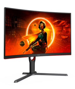 AOC 32" Curved 2K QHD (2560 x 1440) 0.5ms, 180hz, HDR10,  VA, Adaptive Sync, 300 cd/m2, 1500R, HDMI 2.0 and DP 1.4.  VESA 100 x 100. Gaming Monitor