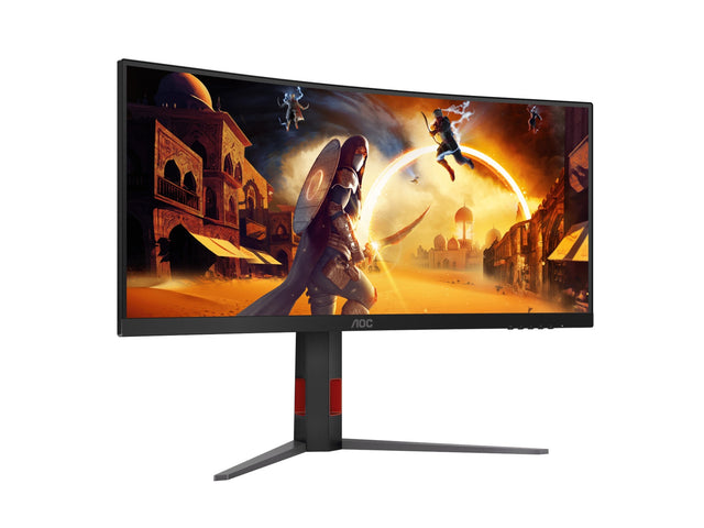 AOC 34" WQHD VA,1500R,180Hz,1ms,Adaptive Sync,HDR10,Shadown Control,Dark Boost,Flicker Free,Low blue mode,Gaming mode
