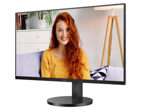 AOC 27" IPS 4K 3840 x 2160 UHD, HDR10, Speakers, Flicker FREE, HDMI 2.0 x 2, DisplayPort 1.4 x 1  black. VESA 100, Height Adjust,  Office Monitor