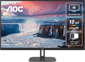 AOC U32V5N 32" 4K 3840 × 2160 VA 300 Cd/m 4ms GtG, VESA x 100.  HDMI 2.0 x 2, DP 1.4 x 2 Office and Business Monitor