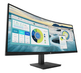 HP P34hc G4 34" WQHD 4K CURVED 21:9 3440x1440 Height Adjust Tilt USB-C (65W PD) DP HDMI Speakers USB 3yrs wty