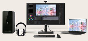 LG 27" IPS FHD 1920 x 1080, USB Type-C™ (PD 65W) 100Hz 5ms, AMD FreeSync 16:9 Tilt/Height/Swivel/Pivot (Bi-direction) adjustable stand, 3yrs Monitor