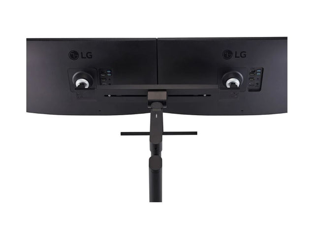 LG 27QP88D-BS DUAL 27IN QHD 2560x1440 DISPLAYS ON SINGLE ERGO STAND (C Clamp) with USB-C / DAISY CHAIN HDMI DISPLAYPORT HDR10 3 years warranty