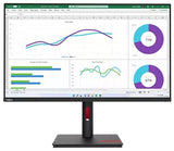 LENOVO ThinkVision T32H-30 31.5"/32" 60Hz QHD Monitor 2K 2560x1440 16:9 4ms IPS Height Adjustable Tilt Pivot Swivel HDMI DP Ethernet USB VESA 3yr wty