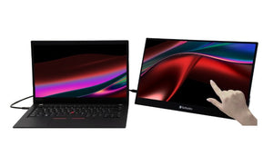 Verbatim 17.3" USB-C Portable 10 Point Touch, Full HD 1080p, HDMI, IPS Portable,  Business, Sleeve, Ultra Portable Black Aluminium, Win & IOS Monitor