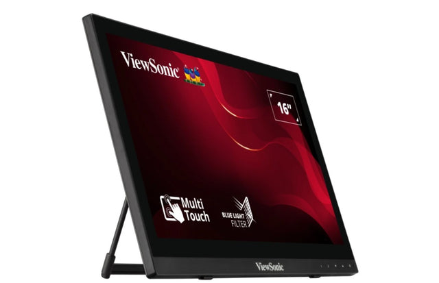 ViewSonic TD1630-3 16" 10 Point Projected Capactitive Touch, HDMI and VGA, Dual Speakers, Durable, Scratch Resistant, VESA 75, Monitor. KIOSK