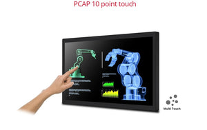 ViewSonic 32" 1080p Open Frame 10-Point PCAP Touch Monitor, 24/7 Operation and HDMI, DisplayPort and RS232, Kiosk, Factory, IP54 Front waterPF