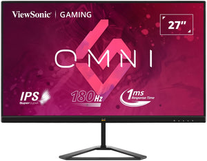 ViewSonic 27" VX2779 PRO FHD 180Hz 1ms, HDR10, SuperClear® IPS Office Gaming Monitor - Retail VIP sku Advance Replacement Warranty