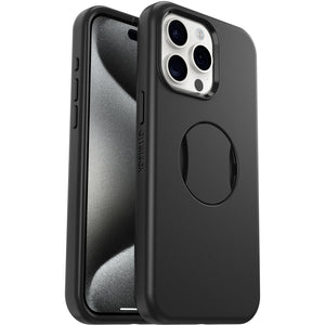 OtterBox OtterGrip Symmetry MagSafe Apple iPhone 15 Pro Max (6.7") Case Black - (77-93170), Antimicrobial, DROP+ 3X Military Standard,7 Years Warranty