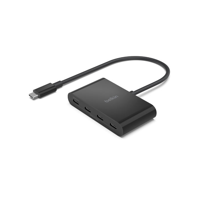 Belkin 4-Port USB-C Mini Hub (USB Type-C) Made for USB-C compatible laptops & USB-A & USB-C peripherals 5Gbps Compact & Travel-Ready 2YR