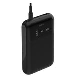 Belkin BoostCharge 20k 65W Laptop Power Bank + Cable - Black(BPB020BTBK),1xUSB-C, 2xUSB-A, 5cm USB-C to USB-A Cable,15W Total Power,3-Port Power Bank