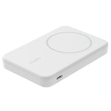 Belkin BoostCharge Qi2 15W 5K Magnetic Power Bank - White(BPD006BTWH), 2xUSB-C, 1M USB-C to USB-C Cable, 15W Total Power