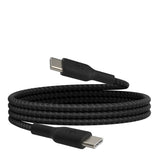 Belkin Boostcharge USB-C to USB-C Braided Cable 0.15M - White (CAB004bt0MWH), 60W, 30K+ bend, Certified by USB-IF to meet all electrical, 2YR