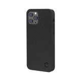 Cygnett Tekview Apple iPhone 12 Pro Max Slim Fabric Case - Black (CY3376TEKVI), Durable, fabric exterior, Shock absorbent frame, Strong grip case