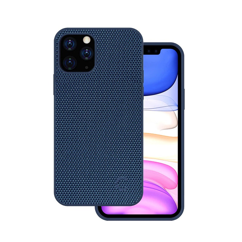 Cygnett Tekview Apple iPhone 12 Pro Max Slim Fabric Case - Navy (CY3379TEKVI), Durable, fabric exterior, Shock absorbent frame, Strong grip case