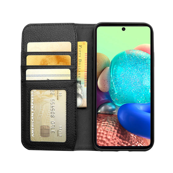 Cygnett Samsung Galaxy A72 Urbanwallet Wallet Case - Black (CY3607URBWT), Anti-bacterial protection, Shock absorbent TPU frame, 3 Card Slots