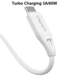 Cygnett Essentials USB-C to USB-A (2.0) Cable (2M) - White (CY4690PCUSA), 3A/60W, 480Mbps Transfer, Fast Charge, Best for Laptop, Durable, 2 Yrs