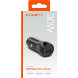 Cygnett CarPower 30W USB-C PD Premium Car Charger - (CY4706CYCCH), Premium Aluminium Alloy Finish, LED Charge Indicator, 2 Years Warranty