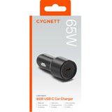 Cygnett CarPower 65W USB-C PD Premium Laptop Car Charger - (CY4708CYCCH), Premium Aluminium Alloy Finish, LED Charge Indicator, 2 Years Warranty