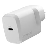 Cygnett PowerPlus 30W USB-C PD GaN Fast Wall Charger -White, Portable,Travel-Ready,Best for iPhone,Samsung's PPS & USB-C Devices, 2 Years Warranty