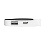 Cygnett ChargeUp Boost 4th Gen 5K mAh Power Bank-White(CY4744PBCHE),Dual Port(USB-C 12W + USB-A 12W),15cm USB-C Cable,Digital Display,Charge 2 Devices