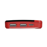 Cygnett ChargeUp Boost 4th Gen 10K mAh Power Bank - Red(CY4749PBCHE)Triple Port(Dual USB-A 15W + 1xUSB-C 15W),15cm USB-C Cable,Digital Display,15W Max