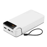 Cygnett ChargeUp Boost 4th Gen 20K mAh Power Bank-White(CY4752PBCHE)Triple Port(Dual USB-A 15W + 1xUSB-C 15W),15cm USB-C Cable,Digital Display,15W Max