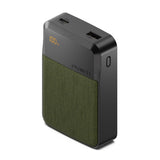Cygnett ChargeUp Reserve 3rd Gen 10K mAh Power Bank - Green (CY4763PBCHE),Triple Port(Dual USB-C 20W/18W + 1xUSB-A 18W),40cm USB-C Cable,20W Max,2 Yrs