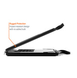 Cygnett Rugged Laptop Sleeve with Handle + Shoulder Strap - Medium 15"- 16" -Black(CY5056CSSLS),360 Protection,Universally Compatible,2 Years Warranty