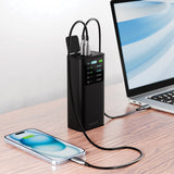 Cygnett Titan 30K mAh Laptop Power Bank 65W PD-Black(CY5135PBCHE),2x USB-C & 2x USB-A,Charge phone up to 6 times,Charge 4x Device Simultaneously,2 Yrs