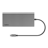 Belkin Connect Universal USB-C 8-in-1 Dual Display Core Hub, Space Grey - (INC015btSGY-CZ)