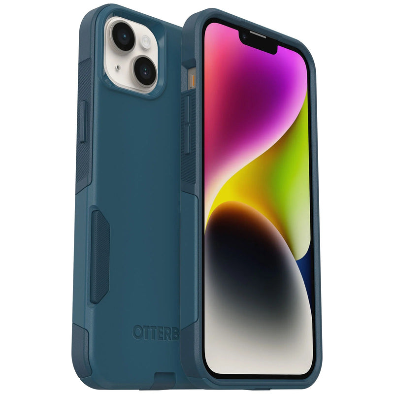 OtterBox Commuter Apple iPhone 14 Plus Case Don't Be Blue - (77-8849), Antimicrobial, DROP+ 3X Military Standard, Dual-Layer,Raised Edges,7 Yrs
