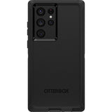 OtterBox Defender Samsung Galaxy S22 5G (6.1") Case Black - (77-86358), DROP+ 4X Military Standard, Multi-Layer, Included Holster, Raised Edges,Ru