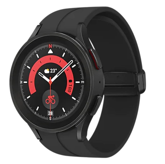 Samsung Galaxy Watch5 Pro Bluetooth + 4G (45mm) - Black Titanium (SM-R925FZKAXSA), 1.4