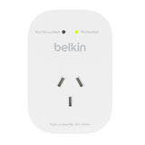 Belkin 1-Outlet Surge Protection - White (SRA010AU), 1800 Joules Protection ,impact resistant, prevents scratches, dents & rust,2YR Power Board