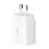 Belkin BoostCharge USB-C® PD 3.0 Wall Charger 20W, White(WCA007AUWH), Safely fast charge an iPhone, iPad, Samsung Galaxy, 2YR