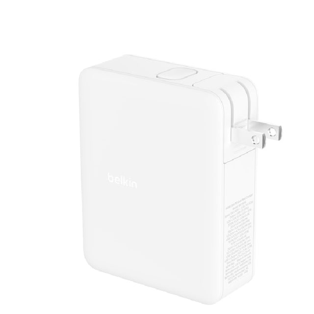 Belkin BoostCharge Pro 140W 4-Port GaN Wall Charger - White(WCH014BTWH-V3), 4 x USB-C, 2xUSB-C & 2xUSB-A,2M Cable,Intelligent And Fast Charger