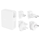 Belkin BoostCharge Pro 140W 4-Port GaN Wall Charger - White(WCH014BTWH-V3), 4 x USB-C, 2xUSB-C & 2xUSB-A,2M Cable,Intelligent And Fast Charger